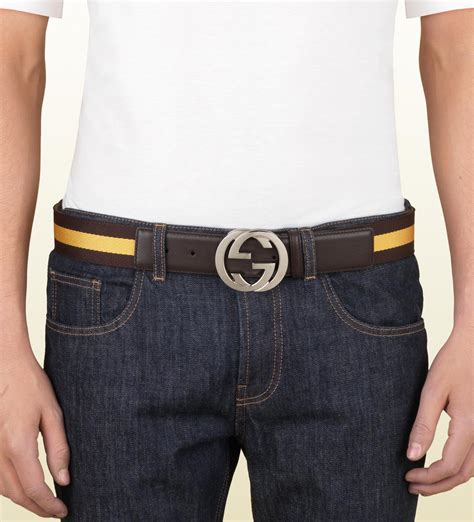 gucci belt mens esty|men wearing Gucci belt.